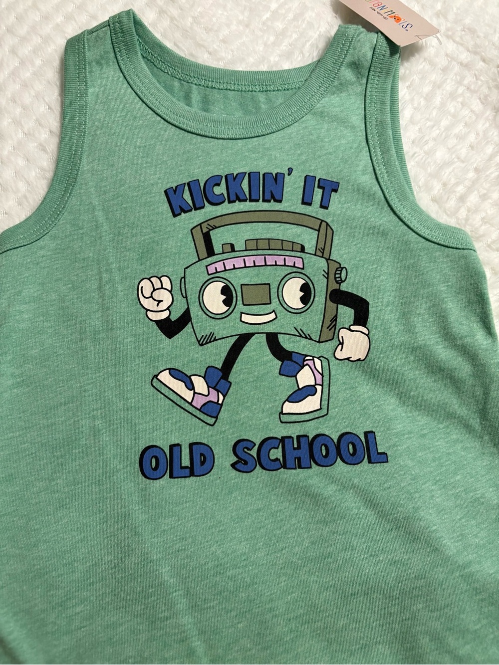 Garanimals Mint Green 'Kickin' It Old School' Graphic Tank Set
